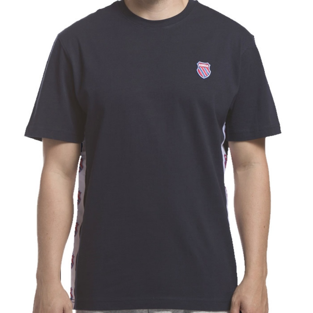 K-Swiss Badged Navy Blue Tee Shirt
